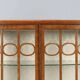 Antique Art Deco display cabinet in mahogany veneer, Italy, 20th century
