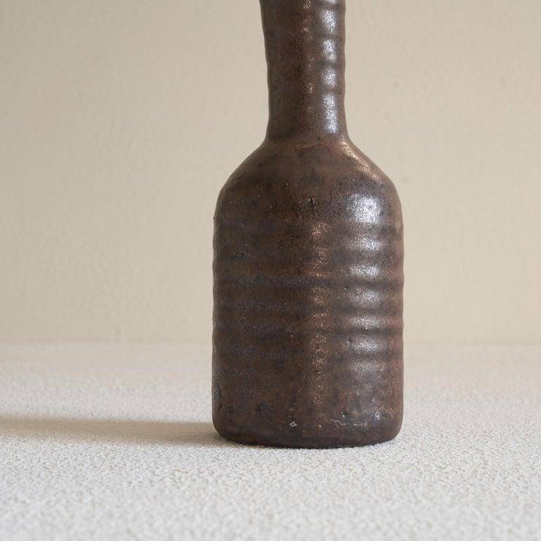 Studio ceramic vase free form 1960s