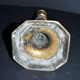 Antique octagonal candlestick in Regency bronze from the 19th century.