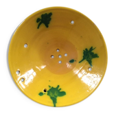 Assiette égouttoir jaune