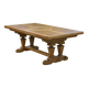 Large sculptural oak table from the 1950s.