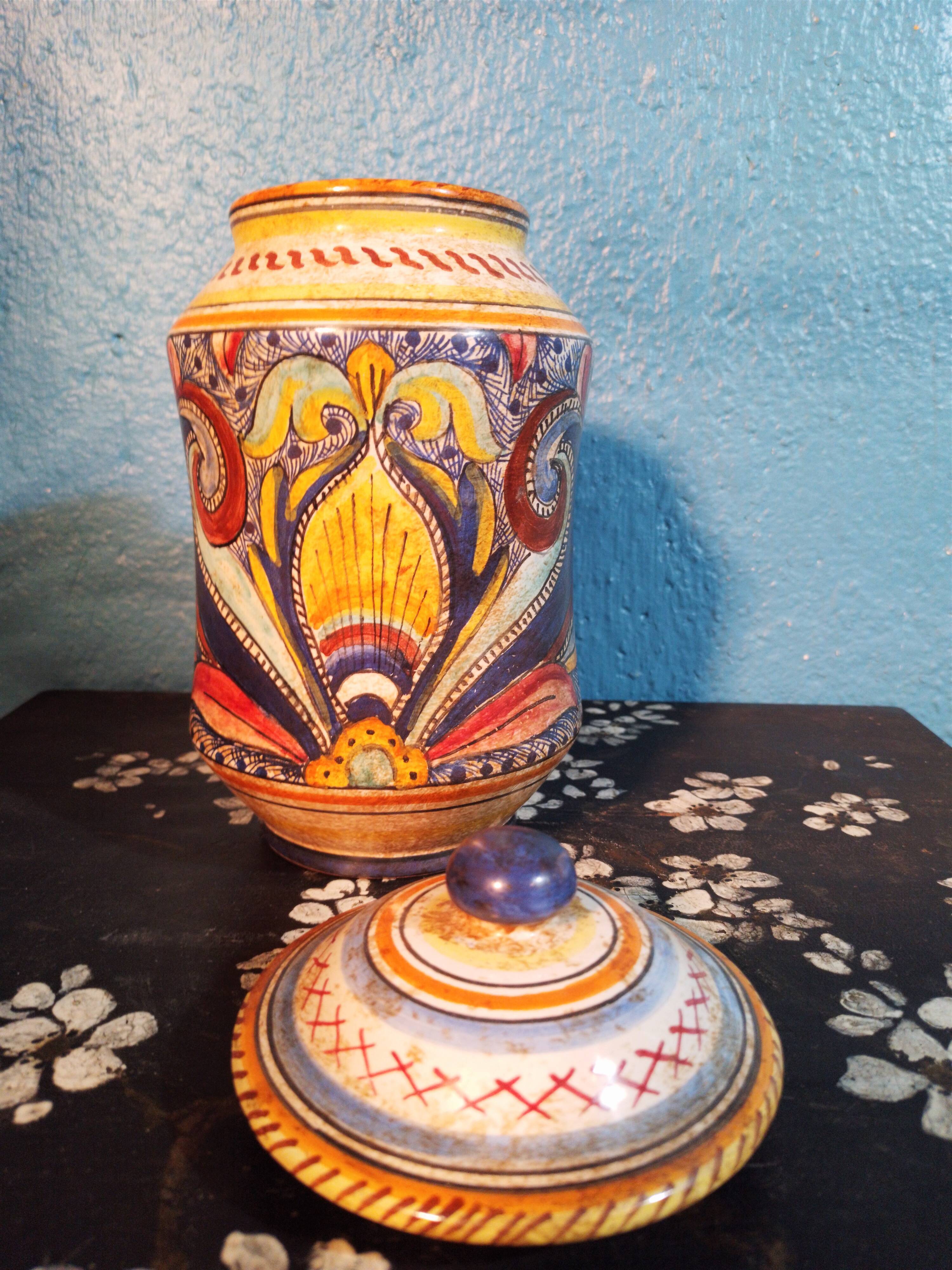 Ceramic pot Sicily 1960s