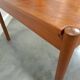 Vierkante Deense teak salontafel Magnus Olesen met ronde poten, nr.2