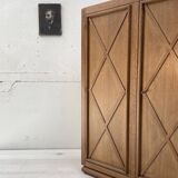 Storage unit in solid oak and veneer, circa 1960.