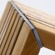 Wood slat bench Walter Antonis for Arspect 1970's