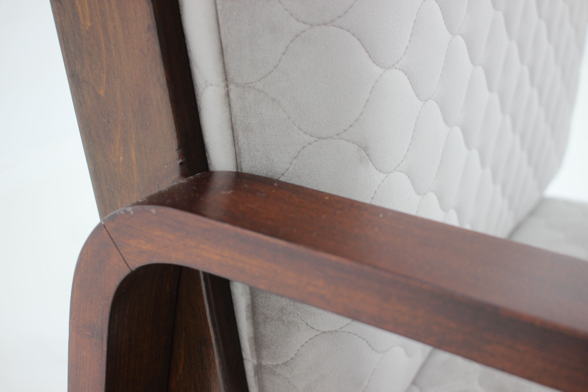 1940s Art Deco Armchair, Czechoslovakia