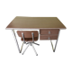 Vintage industrial style desk with swivel chair
