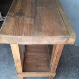 90cm old solid wood workbench
