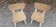 Pairs of children's chairs feet compass vintage wood