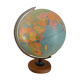 World map vintage land globe 90s
