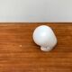 Mid-century German wall sconce in glass and ceramic by Wilhelm Wagenfeld for Lindner.