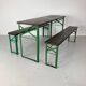 Table et bancs de bière allemands vintage de longueur sur mesure