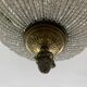 Ceiling light basket old 19th brass and faceted glass beads
