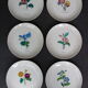 6 NBD Limoges dessert plates illuminated by hand