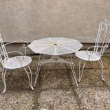 vintage metal garden furniture tête-à-tête