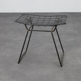 Tabouret Vintage en Fil Métallique par Cees Braakman pour Pastoe, 1960s