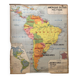 School map n°16 and 16 bis - Political South America