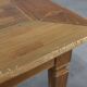 Table de ferme provinciale en bois d'orme, France vers 1850