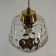 Glass and Brass Pendant Lamp, 1960s, Sweden