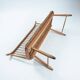 Banc en osier tressé Arno Lambrecht pour WK Mobel, 1950