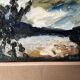 Swedish Oil on Panel “Abstract” by G. Hulten Signed Vintage & Framed 35×24cm