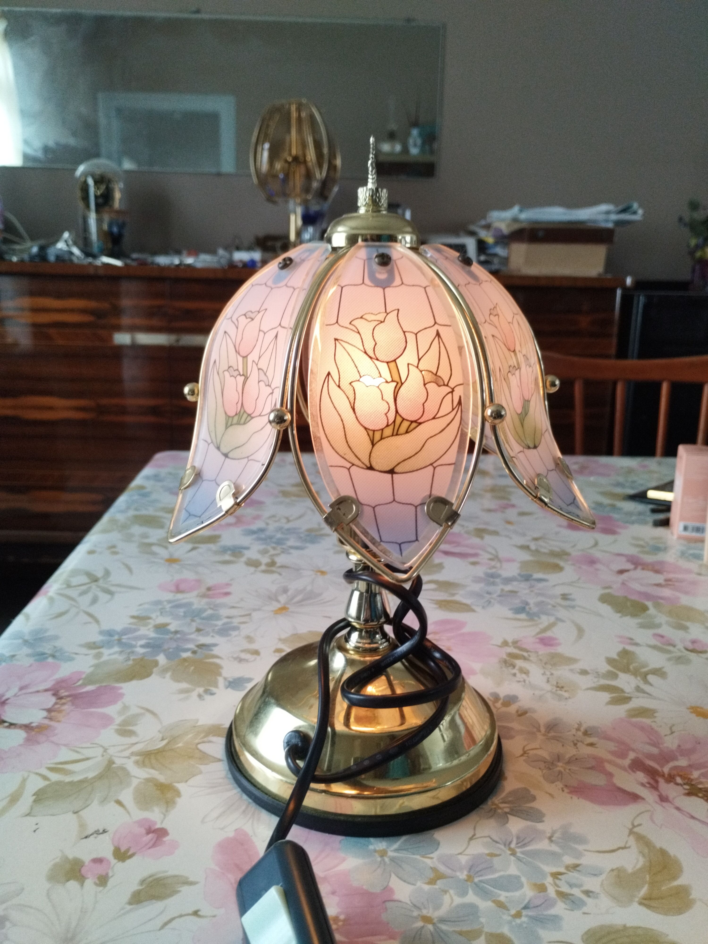 Small touch bedside lamp