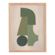 Collage sur papier -B249- tableau signé Eawy