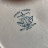 Set of 5 plates of earthenware Creil and Montereau early 20th