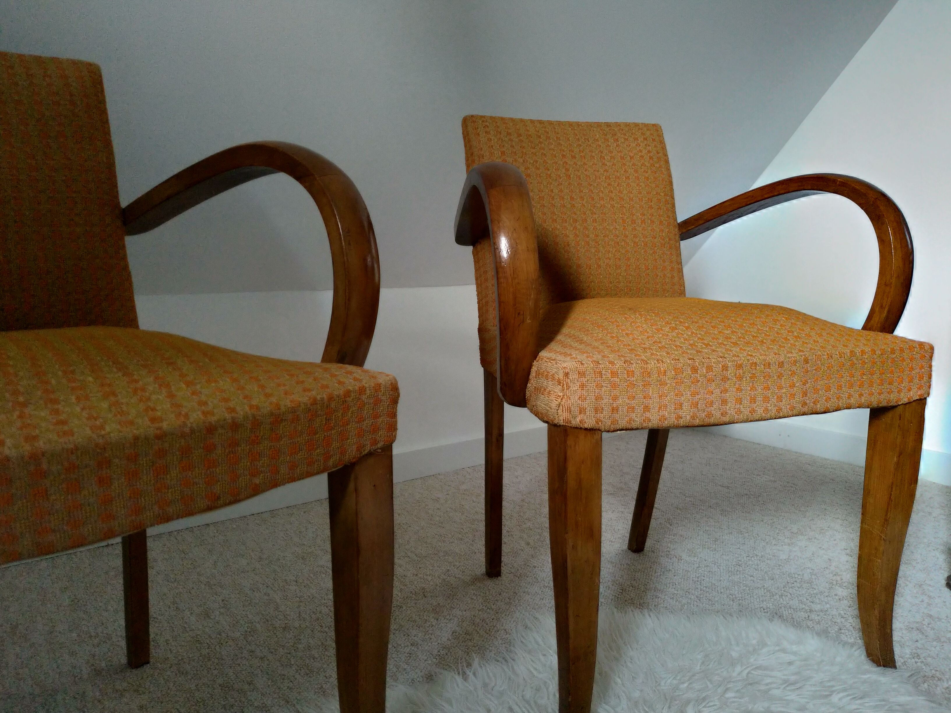 Pair of bridge chairs