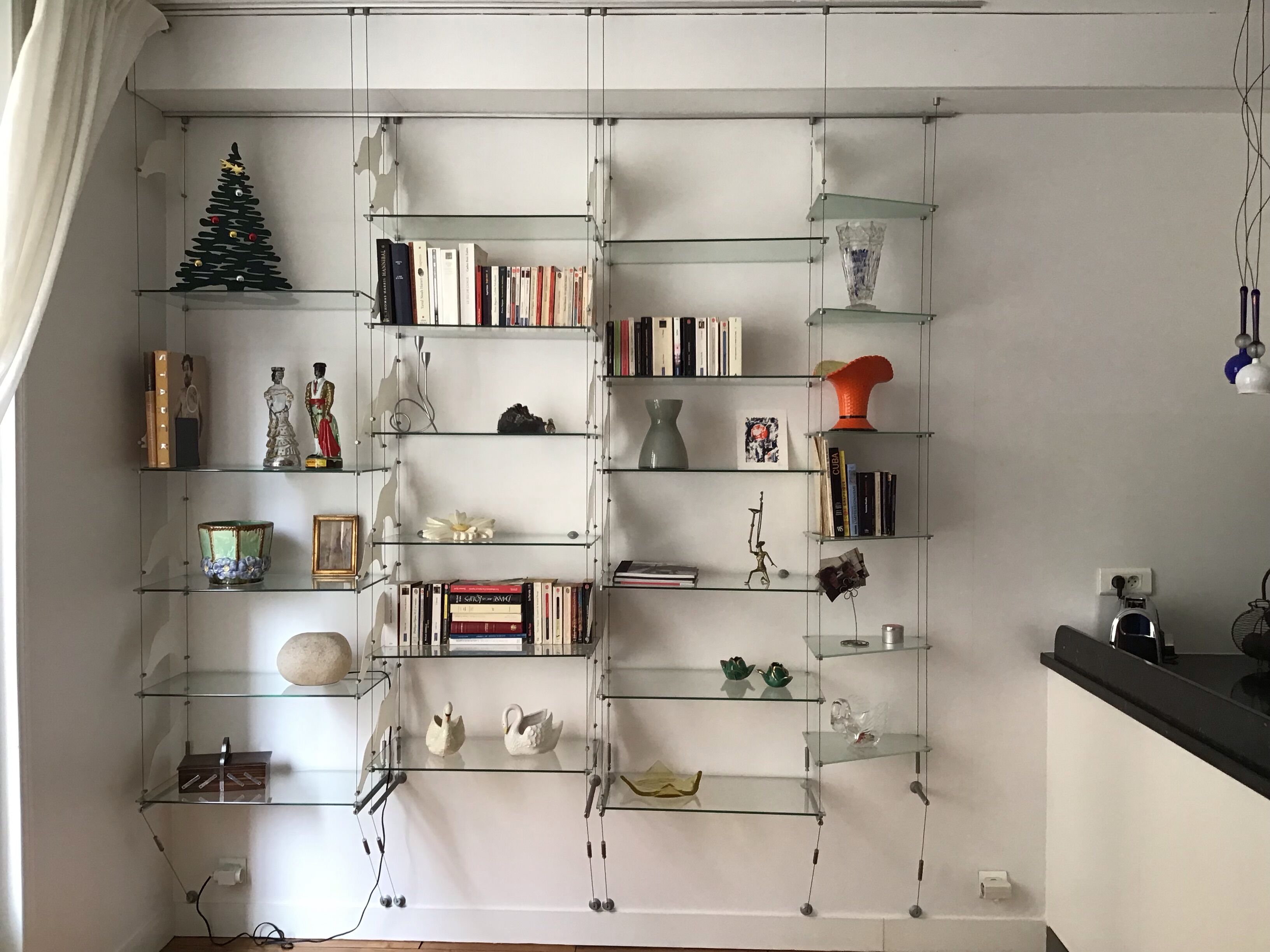 Glass bookcase