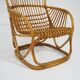 Rattan and woven cane armchair, 1960s