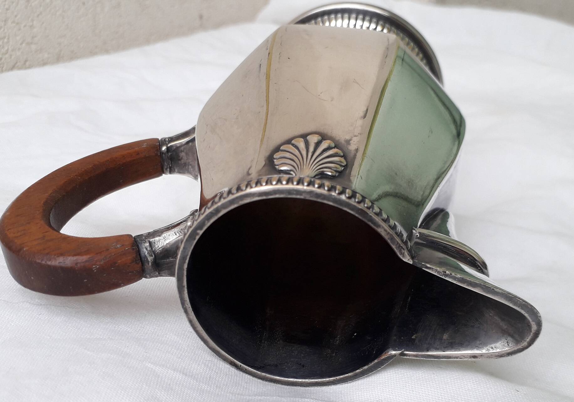 Silver-plated milk jug