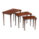 3 tables gigognes danoises en palissandre, Danemark, 1960