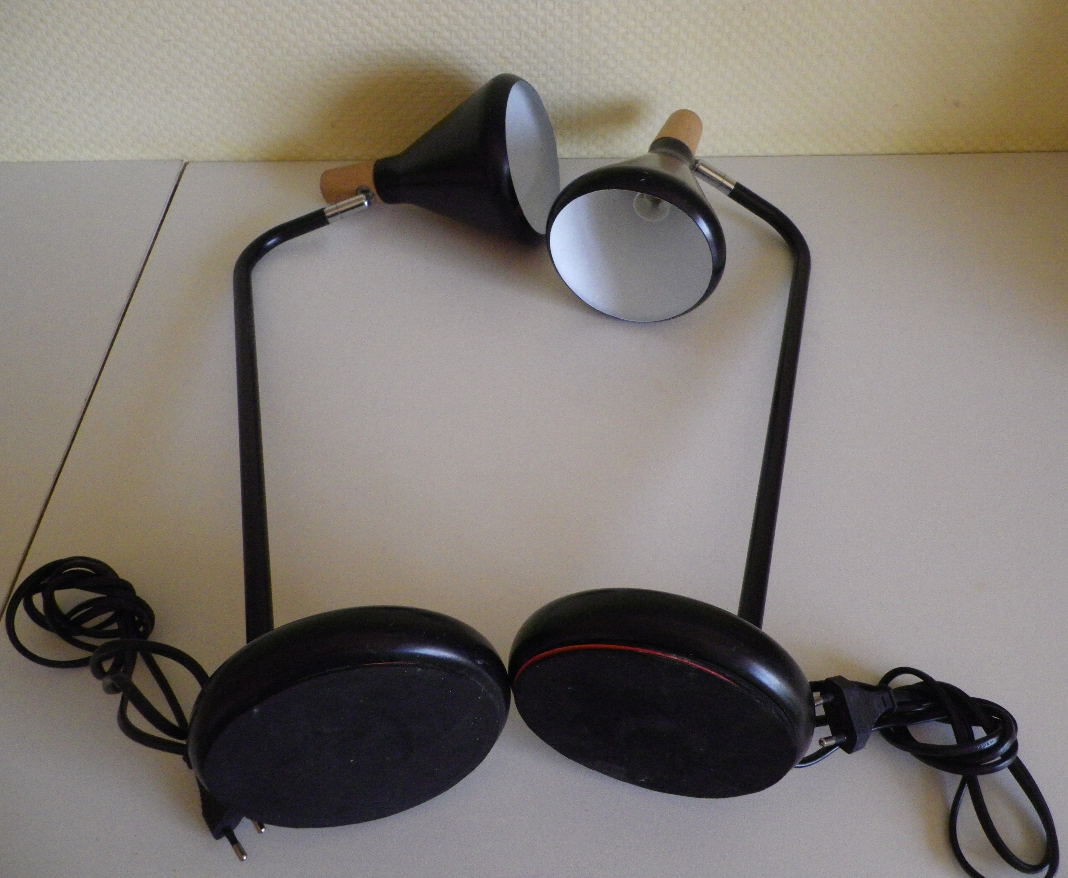 Lamps with tilting lampshade, Italian design from the 70s