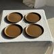 Lot de 4 assiettes à dessert brunes Sarreguemines Modèle Savoie D19.5