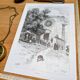Printed in 1891, Santuario di San Mauro, Sardinia.
