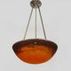 Art Nouveau ceiling-mounted basin pendant light from GV de Croismare, France, 1920s