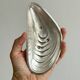 Three vintage silver shell bowls