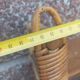 Pair of wall shelves vintage in rattan bamboo wicker