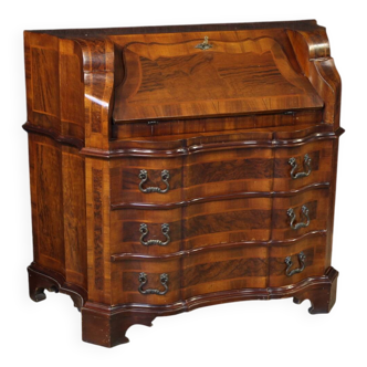 Venetian bureau in walnut wood from the 20th century