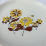 Set 14 plates Marguerites pop design 1970 Sovirel