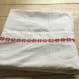 Old linen tablecloth