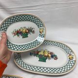 Lot 2 oval dishes villeroy and boch basket