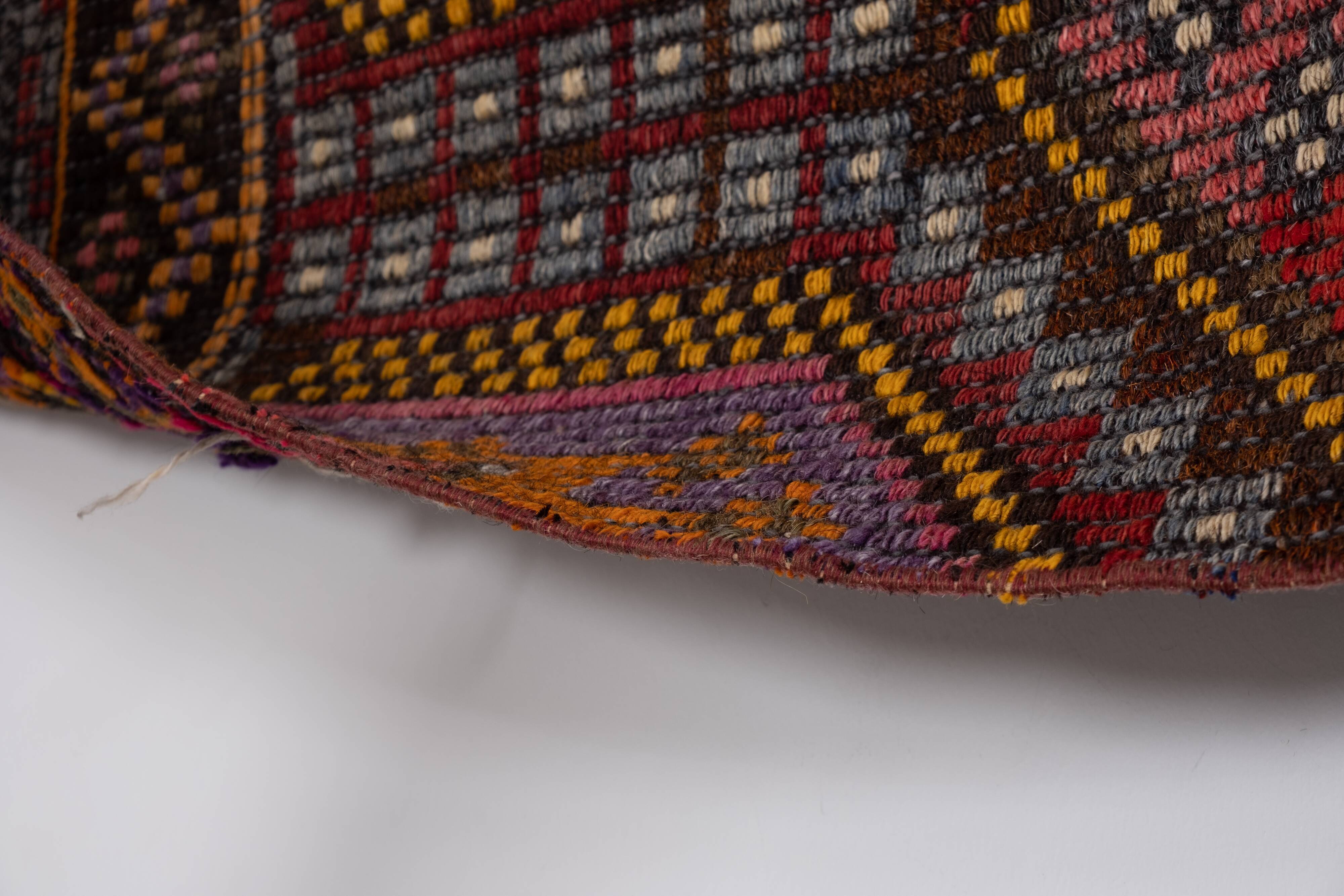 Hallway Kilim Runner Rug Vintage Handmade Cottage Decor Kitchen Rug 2'11" x 9'5"