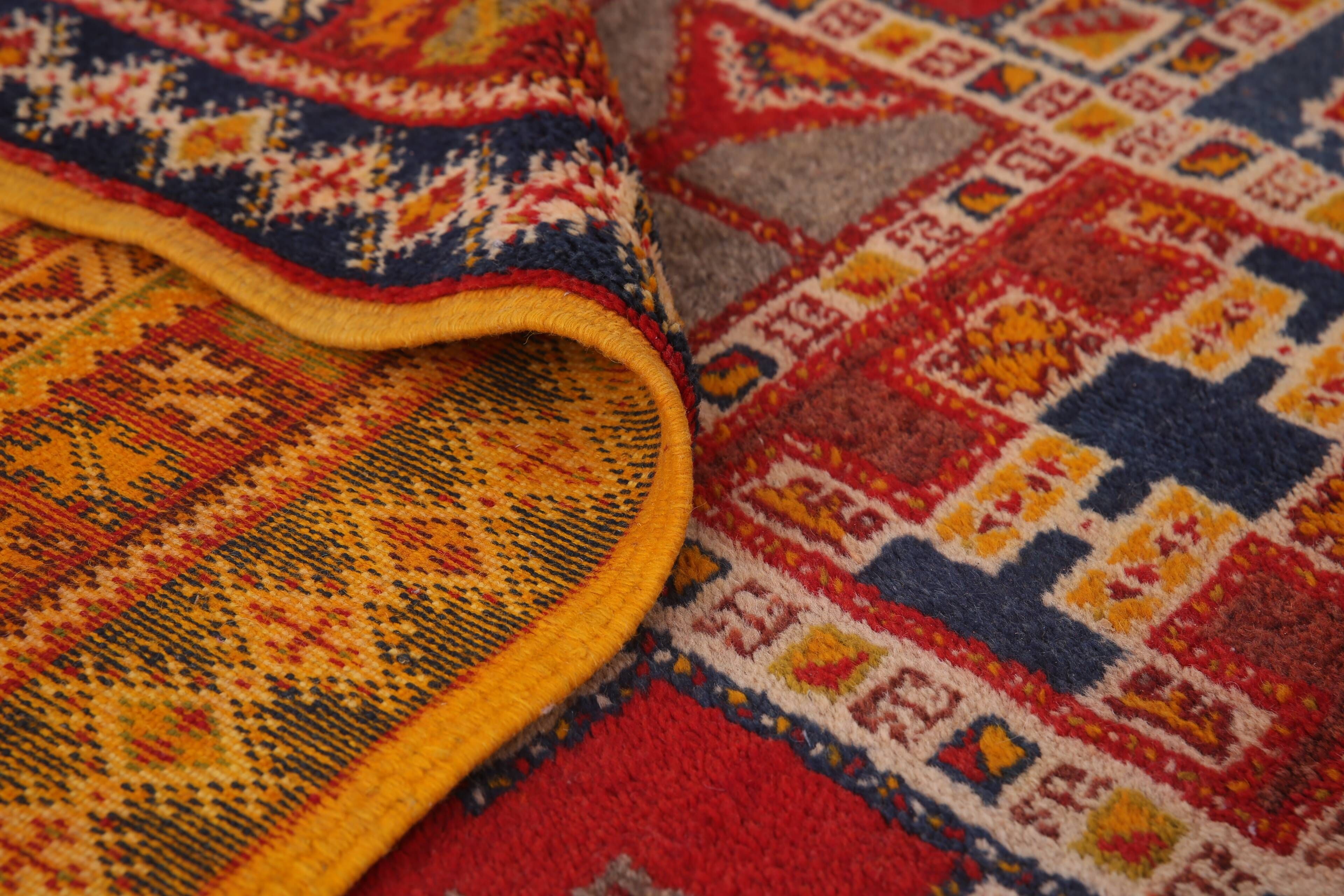 Vintage Moroccan Taznakht Rug 166 x 252 cm - Berber Wool Rug - Handmade Rug