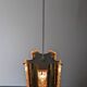 Hollywood Regency brass pendant by Vitrika, Denmark circa 1970.