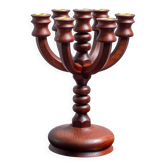 Midcentury Teak Candleholder for 7 candles, 1960s Denmark