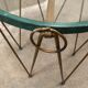 Art deco pedestal table wrought iron