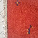 Berber carpet gabbeh handmade 100% wool 38x72cm