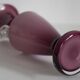 Vase décoratif en verre violet vintage de style milieu du siècle, Europe, années 1960